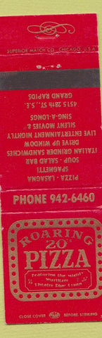 Matchbook Cover - Roaring 20's Pizza Grand Rapids