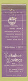 Matchbook Cover - Tuckahoe Savings Loan Tuckahoe NY WEAR