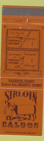 Matchbook Cover - Sirloin Saloon Shelburne VT Manchester
