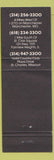Matchbook Cover - S&P Oyster Company Manchester St Charles MO WEAR