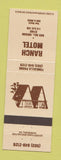 Matchbook Cover - Ranch Motel Rice Hill OR