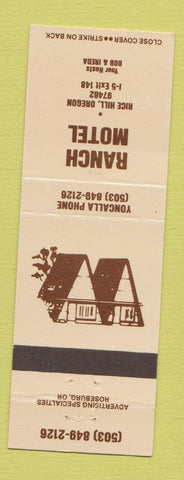 Matchbook Cover - Ranch Motel Rice Hill OR