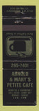 Matchbook Cover - Arnold and Mary's Petite Cafe Albuquerque NM