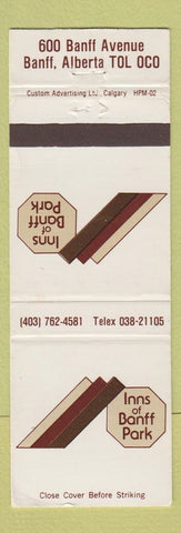 Matchbook Cover - Inns at Banff Park AB