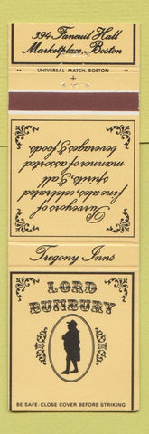 Matchbook Cover - Lord Bunbury Boston MA