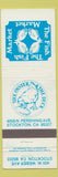 Matchbook Cover - Fish Market Stockton CA
