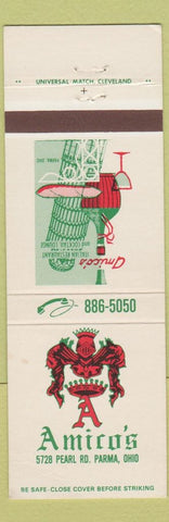 Matchbook Cover - Amico's Restaurant Italian Parma OH