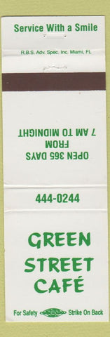 Matchbook Cover - Green Street Cafe