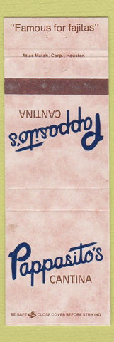 Matchbook Cover - Pappasito's Cantina Houston TX