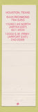 Matchbook Cover - Pappasito's Cantina Houston TX