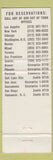 Matchbook Cover - Ambassador Hotel Los Angeles CA WEAR