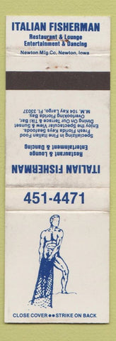 Matchbook Cover - Italian Fisherman Restaurant Key Largo FL WORN