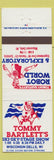 Matchbook Cover - Tommy Bartlett's Ski Show Robot World Wisconsin Dells WI
