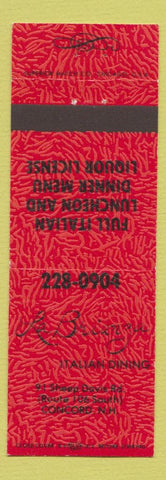 Matchbook Cover - La Brianza Italian Restaurant Concord NH