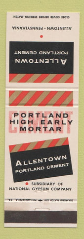 Matchbook Cover - Allentown Portland Cement PA