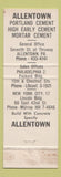 Matchbook Cover - Allentown Portland Cement PA
