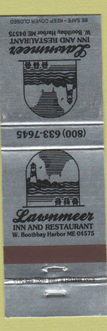 Matchbook Cover - Lawnmeer Inn Restaurant West Boothbay Harbor ME