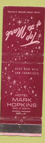 Matchbook Cover - Hotel Mark Hopkins San Francisco CA WEAR