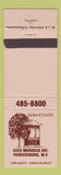 Matchbook Cover - Sebastians Parkersburg WV