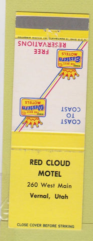 Matchbook Cover - Red Cloud Lodge Vernal UT #2 WEAR