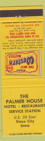 Matchbook Cover - Palmer House Motel Sioux City IA