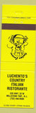 Matchbook Cover - Luchento's Country Italian Restaurant Millstone Township NJ