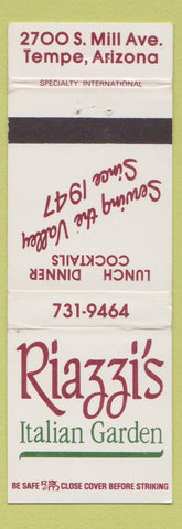 Matchbook Cover - Riazzi's Italian Garden Tempe AZ