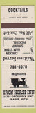 Matchbook Cover - Mighion's Iron Horse Inn Fraser MI