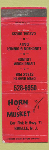 Matchbook Cover - Horn and Musket Crielle NJ WEAR