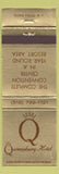 Matchbook Cover - Queensbury Hotel Glens Falls NY