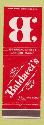 Matchbook Cover - Baldacci's Bangor ME