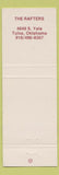 Matchbook Cover - The Rafters Restaurant Tulsa OK