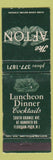 Matchbook Cover - The Afton Florham Park NJ WEAR