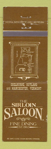 Matchbook Cover - Sirloin Saloon Shelburne Rutland Manchester VT
