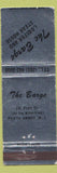 Matchbook Cover - The Barge Perth Amboy NJ WEAR