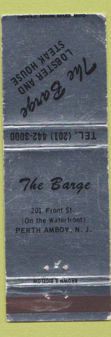 Matchbook Cover - The Barge Perth Amboy NJ WEAR