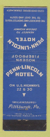 Matchbook Cover - Penn Lincoln Hotel Pittsburgh PA