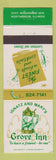 Matchbook Cover - Grove Inn Northbrook IL
