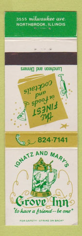 Matchbook Cover - Grove Inn Northbrook IL
