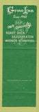 Matchbook Cover - Grove Inn Northbrook IL
