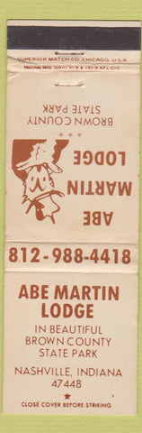 Matchbook Cover - Abe Martin Lodge Nashville IN WEAR