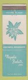 Matchbook Cover - Magnolia Products Columbus MS