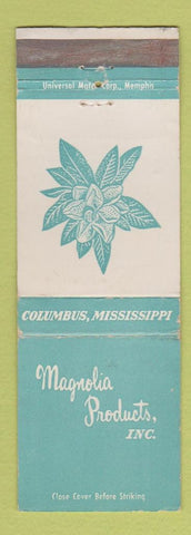 Matchbook Cover - Magnolia Products Columbus MS