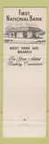 Matchbook Cover - First National Bank Greenwood MS