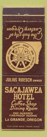 Matchbook Cover - Sacajawea Hotel La Grande OR