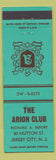 Matchbook Cover - The Arion Club Jersey City NJ