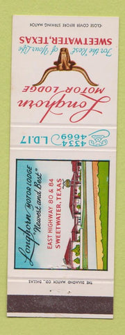 Matchbook Cover - Longhorn Motor Lodge Sweetwater TX