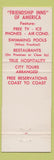Matchbook Cover - Western Holiday Motor Hotel Salida Colorado