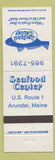 Matchbook Cover - Seafood Center Arundel ME