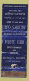 Matchbook Cover - Nelson's Cafe Burley ID WORN